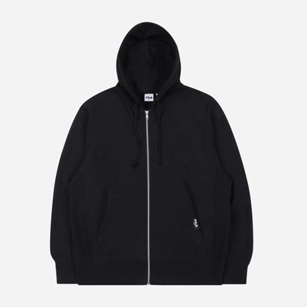 Fila Bunda Panske Čierne - Small Linear Hooded Zip Vypredaj - Slovakia 02834-VSZA